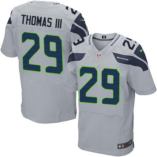 Nike Seahawks #29 Earl Thomas III Grey Alternate Men's Stitched NFL Vapor Untouchable Elite Jersey - Click Image to Close